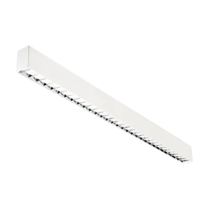 
Luminária cor branca LED linear WAY aletada Lumicenter de sobrepor com sistema modular com linha contínua de luz, para diferentes ambientes e projetos como ambientes corporativos, comerciais e varejo LAA02-S